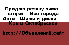 Продаю резину зима 2 штуки  - Все города Авто » Шины и диски   . Крым,Октябрьское